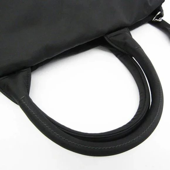 PRADA Black Leather Shoulder Bag